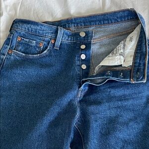Levi's Dark Blue Straight Leg Jeans